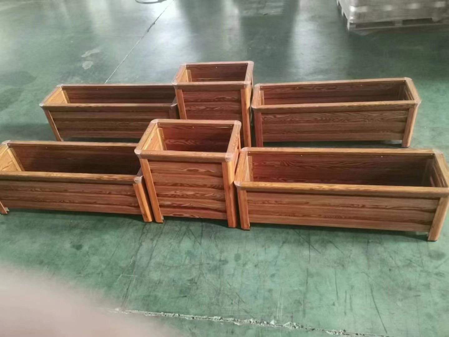 碳纖維仿木花盆01