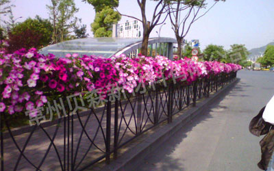 街道圍欄玻璃鋼花盆