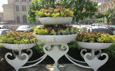 戶外大型鐵藝花架花盆